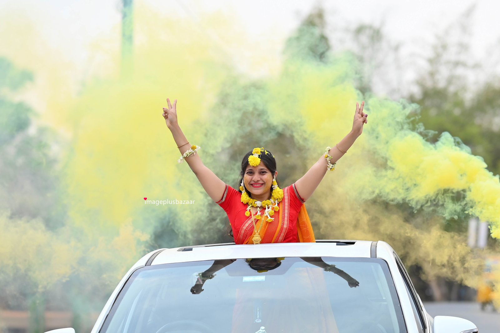 Golden Moments, Radiant Smiles: The Haldi Celebration